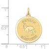 Lex & Lu 14k Yellow Gold German Shepherd Disc Charm - 3 - Lex & Lu