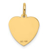 Lex & Lu 14k Yellow Gold #1 Goddaughter Heart Disc Charm - 4 - Lex & Lu