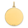 Lex & Lu 14k Yellow Gold Golden Retriever Disc Charm - 4 - Lex & Lu