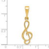 Lex & Lu 14k Yellow Gold Treble Clef Charm LAL83716 - 3 - Lex & Lu