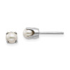 Lex & Lu 14k White Gold 4mm FW Cultured Pearl Stud Earrings - Lex & Lu