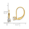 Lex & Lu 14k Yellow Gold Topaz Earrings - April - 4 - Lex & Lu