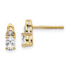 Lex & Lu 14k Yellow Gold Diamond & Topaz Earrings LAL84048 - Lex & Lu