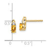 Lex & Lu 14k Yellow Gold Diamond & Citrine Earrings LAL84060 - 4 - Lex & Lu