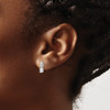 Lex & Lu 14k White Gold Topaz Diamond Earrings LAL84072 - 3 - Lex & Lu