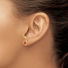 Lex & Lu 14k Yellow Gold Diamond & Ruby Earrings LAL84123 - 4 - Lex & Lu