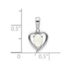 Lex & Lu 14k White Gold Opal Diamond Pendant LAL84160 - 3 - Lex & Lu