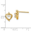 Lex & Lu 14k Yellow Gold Diamond & Topaz Earrings LAL84168 - 4 - Lex & Lu