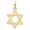 Lex & Lu 14k Yellow Gold Star of David Pendant LAL84215 - 4 - Lex & Lu