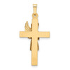 Lex & Lu 14k Two-tone Gold Angel & Cross Pendant - 4 - Lex & Lu