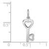 Lex & Lu 14k White Gold Heart-Shaped Key & Lock Charm - 3 - Lex & Lu