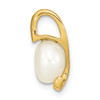 Lex & Lu 14k Yellow Gold (8-9mm) Button FW Cultured Pearl Pendant LAL84244 - 2 - Lex & Lu