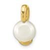 Lex & Lu 14k Yellow Gold (8-9mm) Button FW Cultured Pearl Pendant LAL84244 - 4 - Lex & Lu