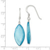 Lex & Lu Sterling Silver Blue Mother of Pearl Earrings - 4 - Lex & Lu