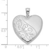 Lex & Lu Sterling Silver 24mm Scrolled Heart Family Locket - 4 - Lex & Lu