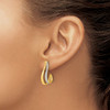 Lex & Lu 14k Yellow Gold Rhodium Diamond Earrings - 3 - Lex & Lu