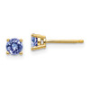 Lex & Lu 14k Yellow Gold Tanzanite Earrings LAL85467 - Lex & Lu