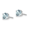 Lex & Lu 14k White Gold Aquamarine Earrings LAL85485 - 2 - Lex & Lu