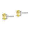 Lex & Lu 14k White Gold Yellow Sapphire Earrings LAL85561 - 2 - Lex & Lu