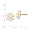 Lex & Lu 14k Yellow Gold Medium Egg FW Cultured Pearl Flower Earrings - 4 - Lex & Lu