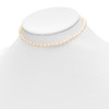Lex & Lu 14k Yellow Gold Pink FWC Pearl 12'' Necklace, 5'' Bracelet & Earrings Set - 5 - Lex & Lu