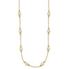 Lex & Lu 14k Yellow Gold and Fresh Water Cultured Pearl/Bead Necklace - 2 - Lex & Lu
