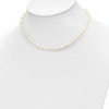 Lex & Lu 14k Yellow Gold 5-6mm FWC Pearl 5'' Bracelet 14'' Necklace Earrings Set LAL85697 - 5 - Lex & Lu