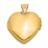 Lex & Lu 14k Yellow Gold Domed Heart Locket LAL86493 - 3 - Lex & Lu