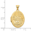 Lex & Lu 14k Yellow Gold Domed Oval Locket - 5 - Lex & Lu