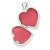 Lex & Lu 14k White Gold Heart Locket LAL86506 - 4 - Lex & Lu