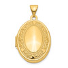 Lex & Lu 14k Yellow Gold Oval Locket LAL86524 - Lex & Lu