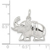 Lex & Lu Sterling Silver CZ Elephant Charm - 4 - Lex & Lu