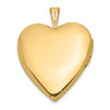 Lex & Lu 14k Yellow Gold 20mm Diamond Set Cross Heart Locket - 3 - Lex & Lu