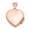 Lex & Lu 14k Rose Gold 15mm Heart Locket - 3 - Lex & Lu