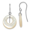 Lex & Lu Sterling Silver Mother of Pearl Earrings - Lex & Lu