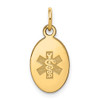 Lex & Lu 14k Yellow Gold Non-enameled Medical Jewelry Pendant LAL87242 - Lex & Lu