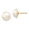 Lex & Lu 14k Yellow Gold 10-10.5mm Cultured Mabe Pearl Earrings - Lex & Lu