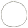 Lex & Lu Sterling Silver Round 3.75mm Neckwire Necklace 18'' - 3 - Lex & Lu