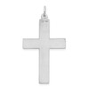 Lex & Lu 14k White Gold Laser Designed Cross Pendant LAL88930 - 4 - Lex & Lu