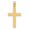 Lex & Lu 14k Yellow Gold Polished Cross Pendant LAL88933 - Lex & Lu