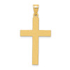 Lex & Lu 14k Yellow Gold Polished Cross Pendant LAL88940 - Lex & Lu