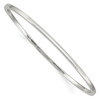 Lex & Lu Sterling Silver 2mm Squared Edge Bangle Bracelet - Lex & Lu