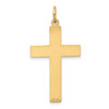 Lex & Lu 14k Yellow Gold Laser Designed Cross Pendant LAL88978 - 4 - Lex & Lu