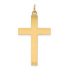 Lex & Lu 14k Yellow Gold Laser Designed Cross Pendant LAL88981 - 4 - Lex & Lu