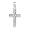 Lex & Lu 14k White Gold Cross Pendant LAL88988 - 4 - Lex & Lu