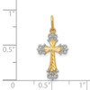 Lex & Lu 14k Yellow Gold Cross Charm LAL88990 - 3 - Lex & Lu