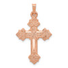 Lex & Lu 14k Rose Gold Cross Pendant LAL89002 - Lex & Lu