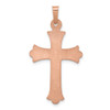 Lex & Lu 14k Two-tone Gold Hollow Crucifix Pendant LAL89012 - 4 - Lex & Lu