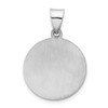 Lex & Lu 14k White Gold Polished and Satin Our Lady of Guadalupe Medal Pendant - 4 - Lex & Lu