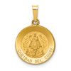 Lex & Lu 14k Yellow Gold & Satin Caridad Del Cobre Medal Pendant LAL89034 - Lex & Lu